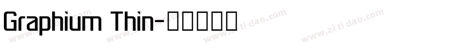 Graphium Thin字体转换